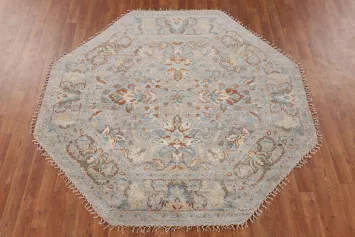 Octagon Heriz-Serapi Oriental Rug 6x6