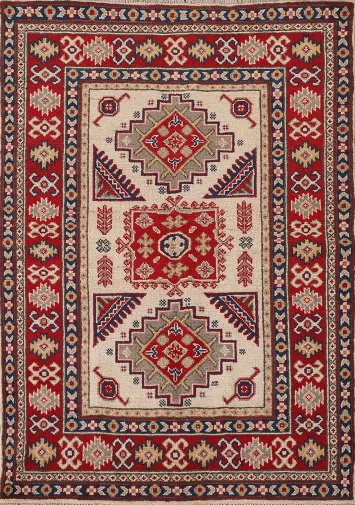 Handmade Wool Kazak Oriental Rug 3x5
