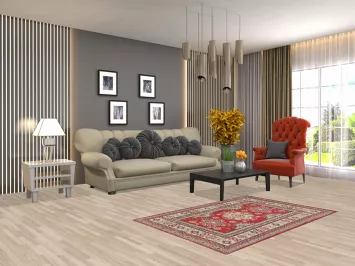 Handmade Red WoolKazak Oriental Rug 3x5