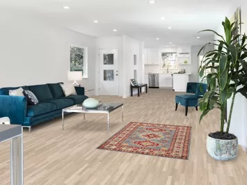 Light Blue Kazak Oriental Rug 4x5