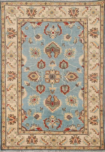 Light Blue Kazak Oriental Rug 3x5