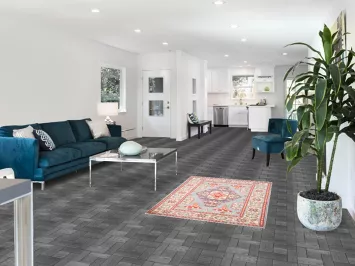 Light Blue Geometric Kazak Oriental Rug 3x5