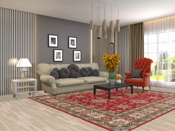 Handmade Red Kazak Oriental Area Rug 8x10