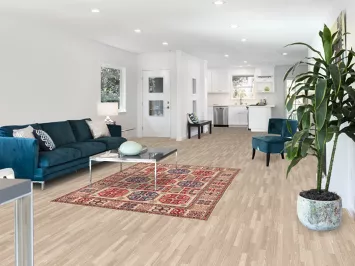 Geometric Wool Kazak Oriental Accent Rug 5x7