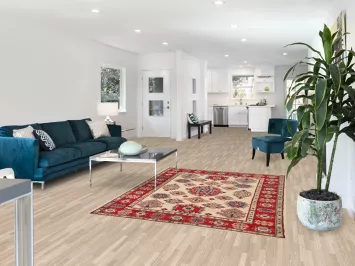 Geometric Kazak Oriental Wool Rug 5x7