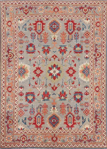 Handmade Wool Kazak Oriental Rug 5x7