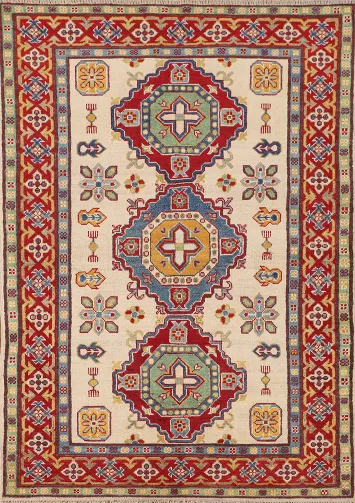 Handmade Wool Kazak Oriental Rug 4x6