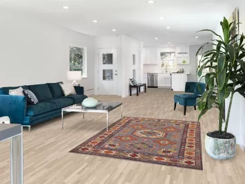 Gray Geometric Kazak Oriental Rug 5x7