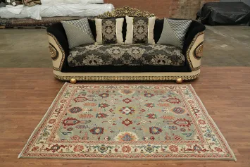 Handmade Wool Kazak Oriental Rug 5x6