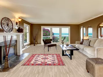 Geometric Wool Kazak Oriental Rug 5x7