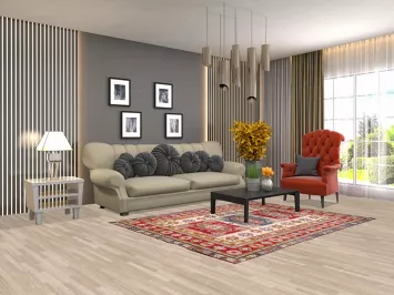 Handmade Wool Kazak Oriental Rug 5x7