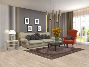 Traditional Silk Tabriz Turkish Area Rug 5x8