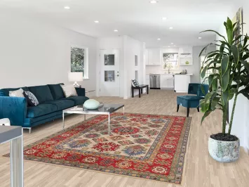 Geometric Kazak Oriental Area Rug 6x10