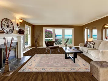 Earth Tone Wool Oushak Oriental Area Rug 8x10