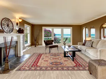 Geometric Kazak Oriental Area Rug 8x10