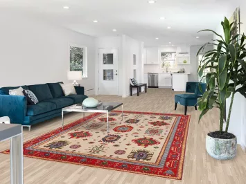 Geoemtric Kazak Oriental Area Rug 7x10