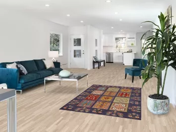 Garden Design Kazak Oriental Rug 4x6