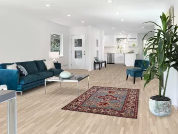 Light Blue Kazak Oriental Rug 4x6