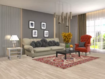 Geometric Kazak Oriental Handmade Rug 5x7