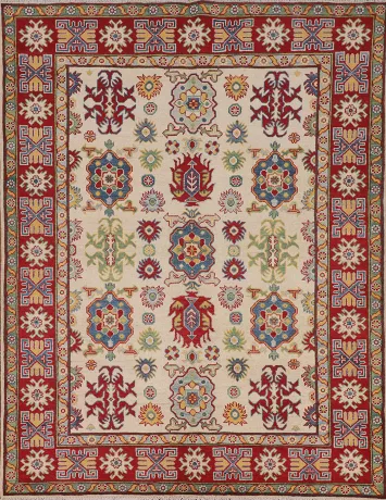 Handmade Wool Kazak Oriental Rug 5x6