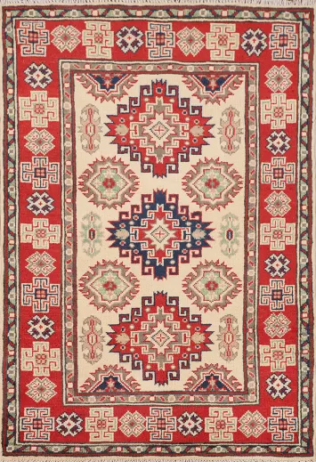 Handmade Wool Kazak Oriental Rug 3x4
