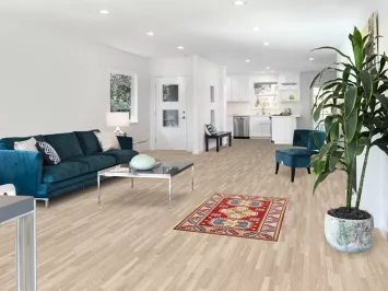 Red Geometric Kazak Oriental Rug 3x4