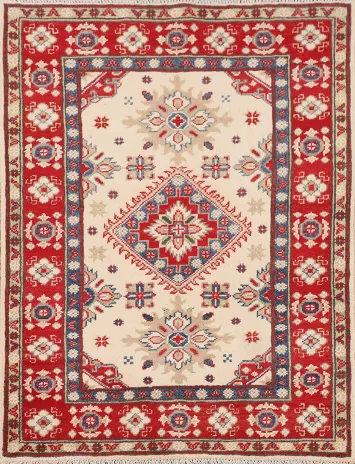 Handmade Wool Kazak Oriental Rug 3x4