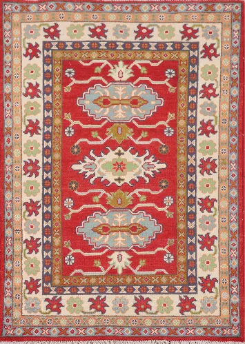 Handmade Wool Kazak Oriental Rug 3x4