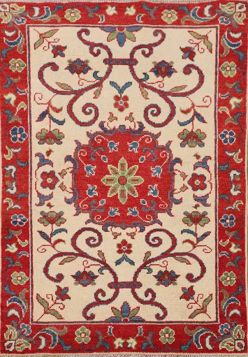 Handmade Wool Kazak Oriental Rug 3x4
