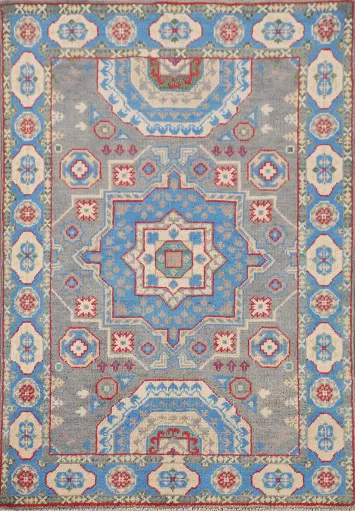 Handmade Wool Kazak Oriental Rug 3x4