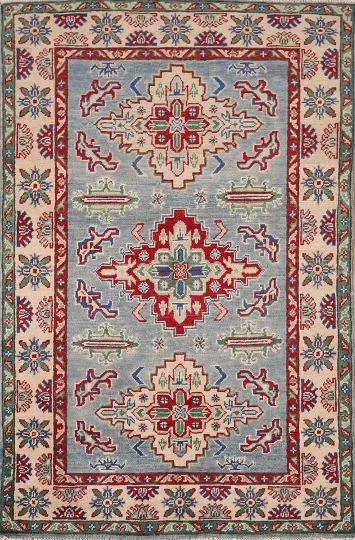 Light Blue Kazak Oriental Rug 3x5