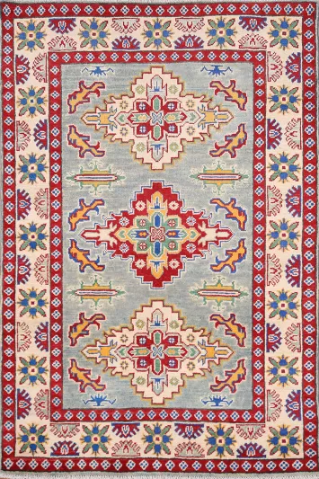 Geometric Kazak Oriental Rug 3x5