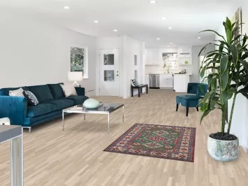 Green Geometric Kazak Oriental Rug 3x5