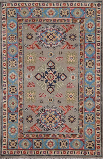 Handmade Wool Kazak Oriental Rug 3x5