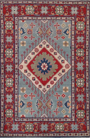 Light Blue Kazak Oriental Rug 3x5