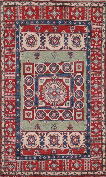 Handmade Wool Kazak Oriental Rug 3x5