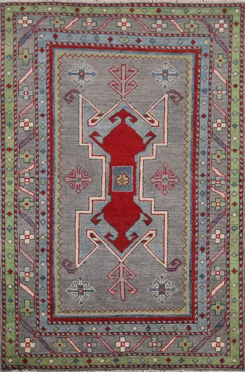 Handmade Wool Kazak Oriental Rug 3x5