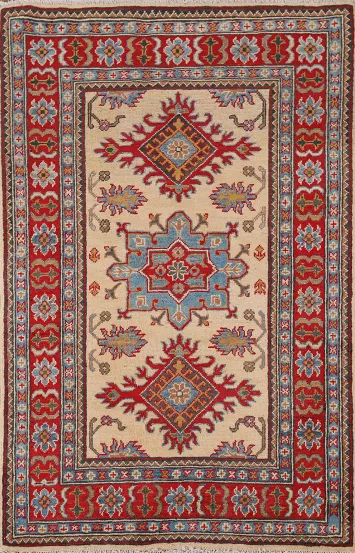 Handmade Kazak Oriental Accent Rug 3x5