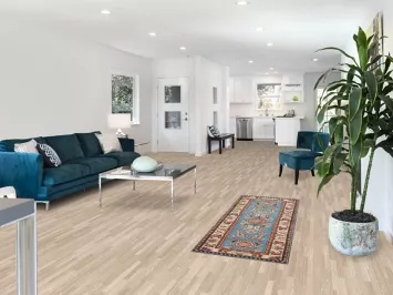 Light Blue Kazak Oriental Runner Rug 2x6