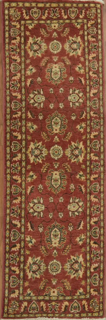 Traditional Red Oriental Runner Rug with Vintage Charm 2x6