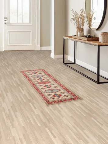 Geometric Kazak Oriental Runner Rug 2x6