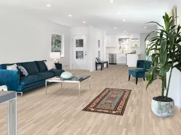 Light Blue Kazak Oriental Runner Rug 2x6