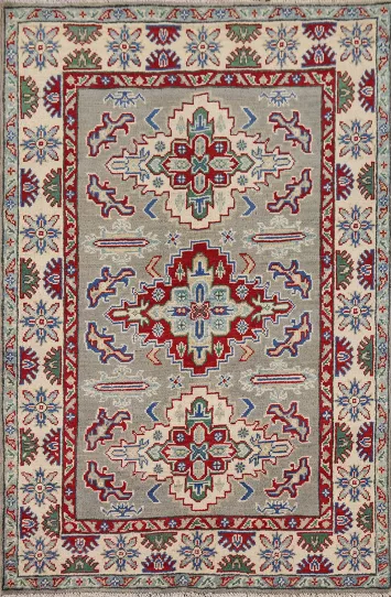 Handmade Wool Kazak Oriental Rug 3x5