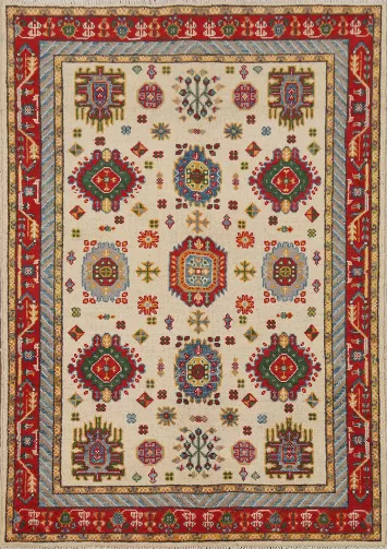 Geometric Kazak Handmade Accent Rug 3x5