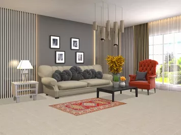 Red Geometric Kazak Oriental Accent Rug 3x4