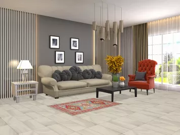 Geometric Blue Kazak Oriental Accent Rug 3x4