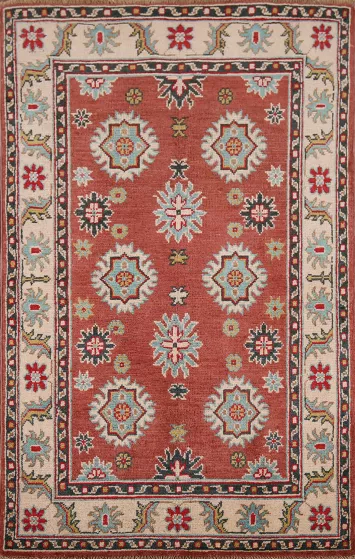 Handmade Kazak Oriental Accent Rug 3x4
