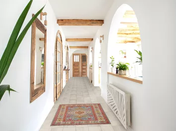 Geometric Gray Kazak Handmade Accent Rug 3x4