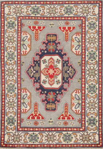 Geometric Kazak Oriental Rug 3x5