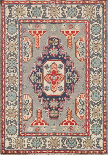 Geometric Wool Kazak Foyer Rug 3x5
